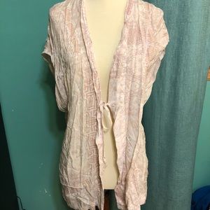 Victoria’s Secret coconut mosaic kimono light robe